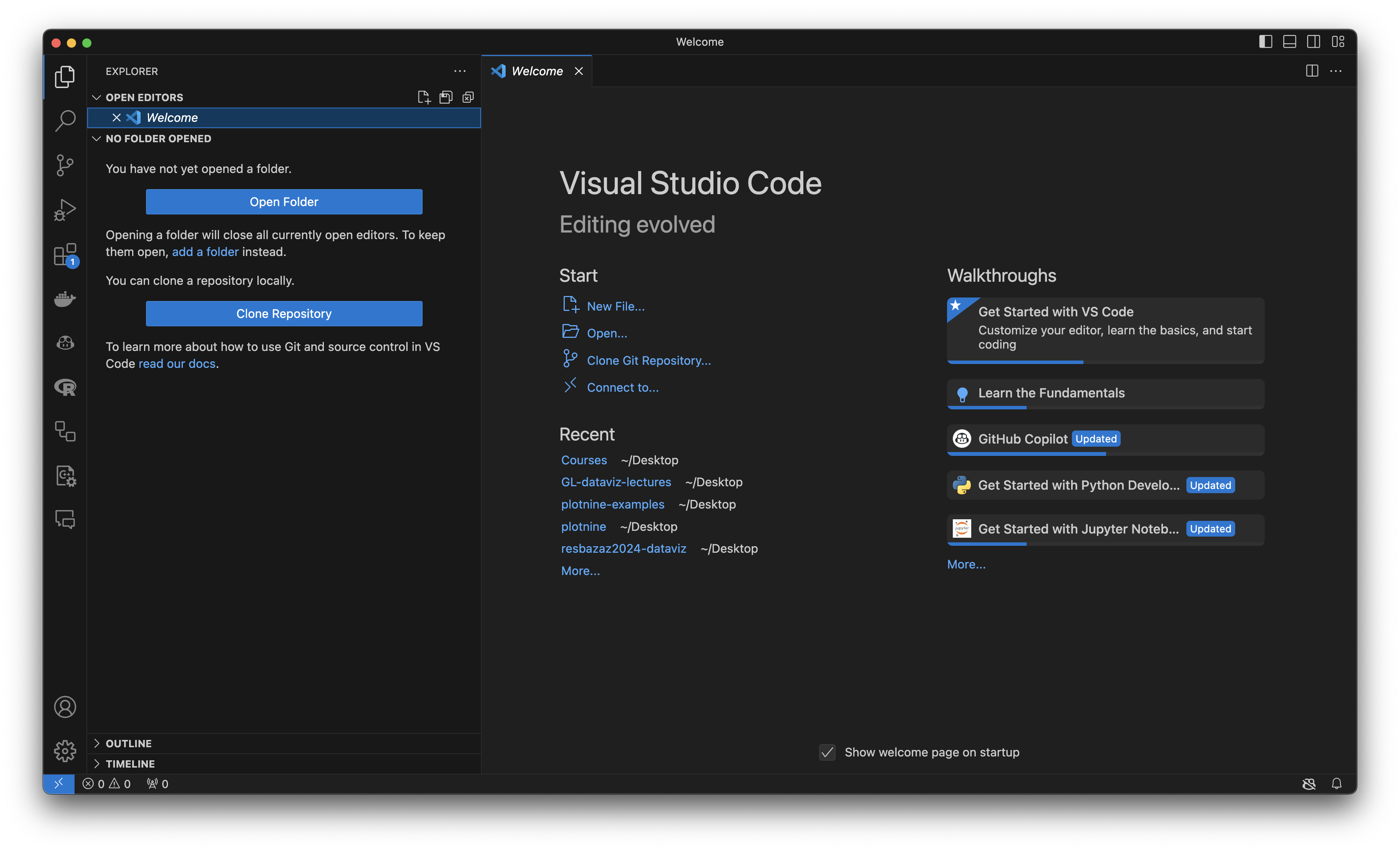 An RStudio window